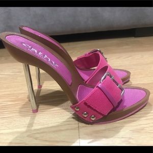 Cathy Jean High Heel Slides